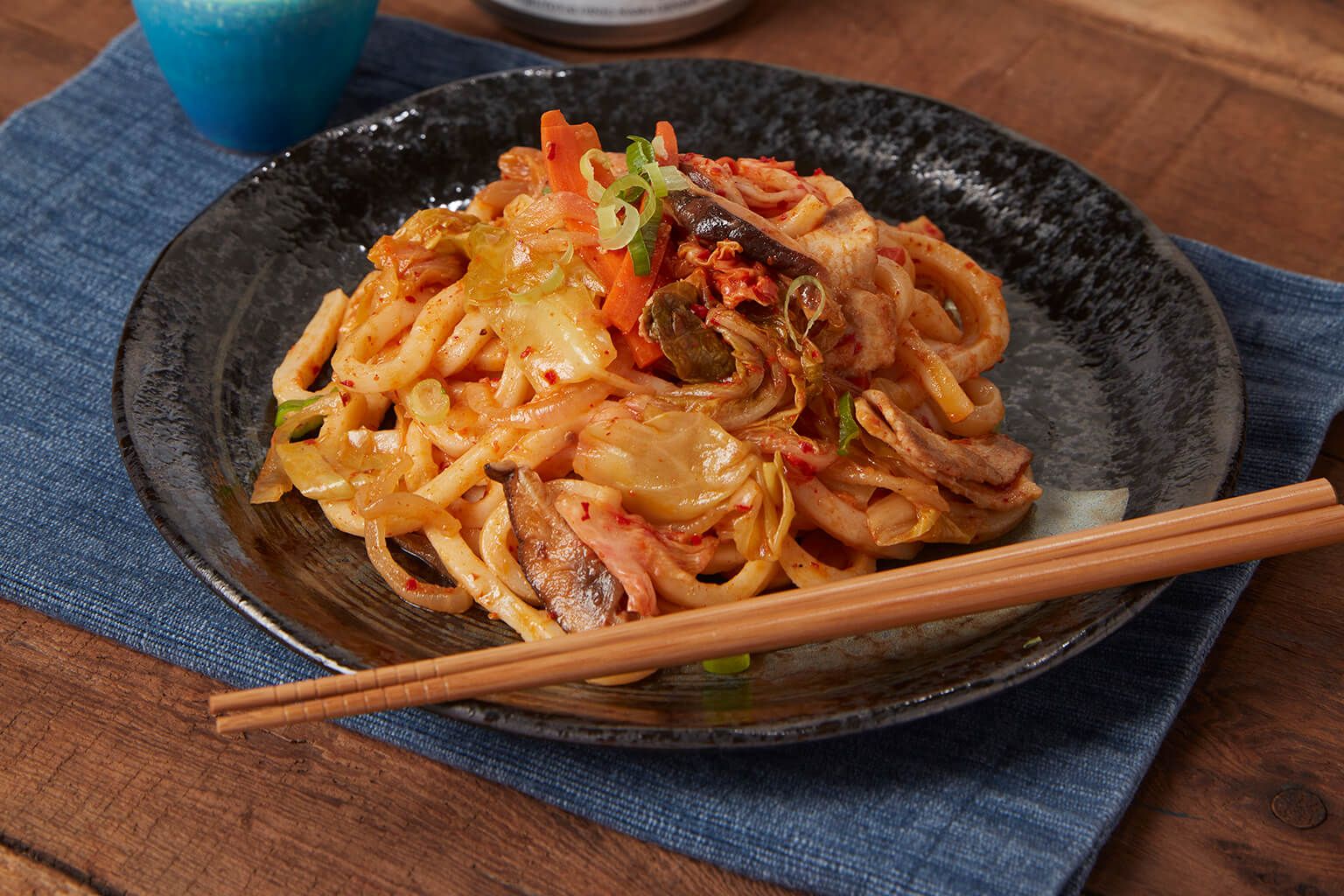 Kimchi and Pork Yaki Udon Recipe