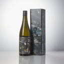 Daina “Beyond the Wall” Mikasa Label Junmai Ginjo, standing in front of a product box