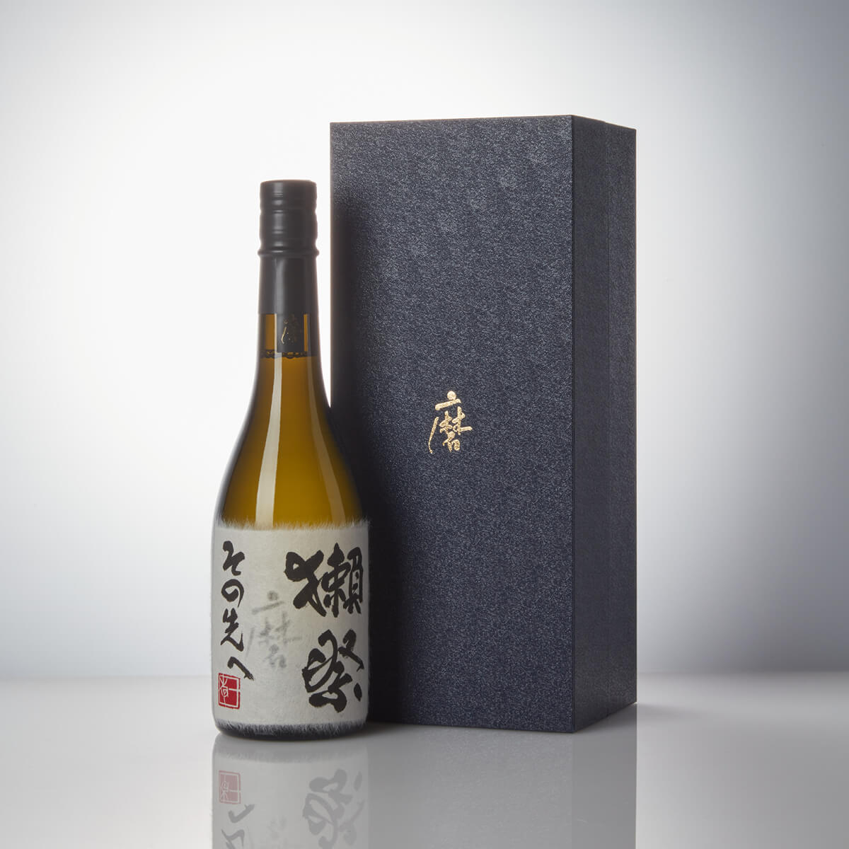 Dassai “Beyond” Junmai Daiginjo, standing in front of a product box