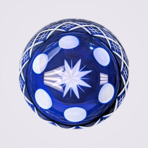 Kimoto Glass “Edo Kiriko Kasaneyarai” Blue