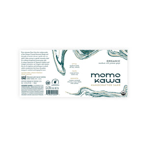 Momokawa “Organic” front label