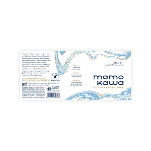 Momokawa “Silver” front label