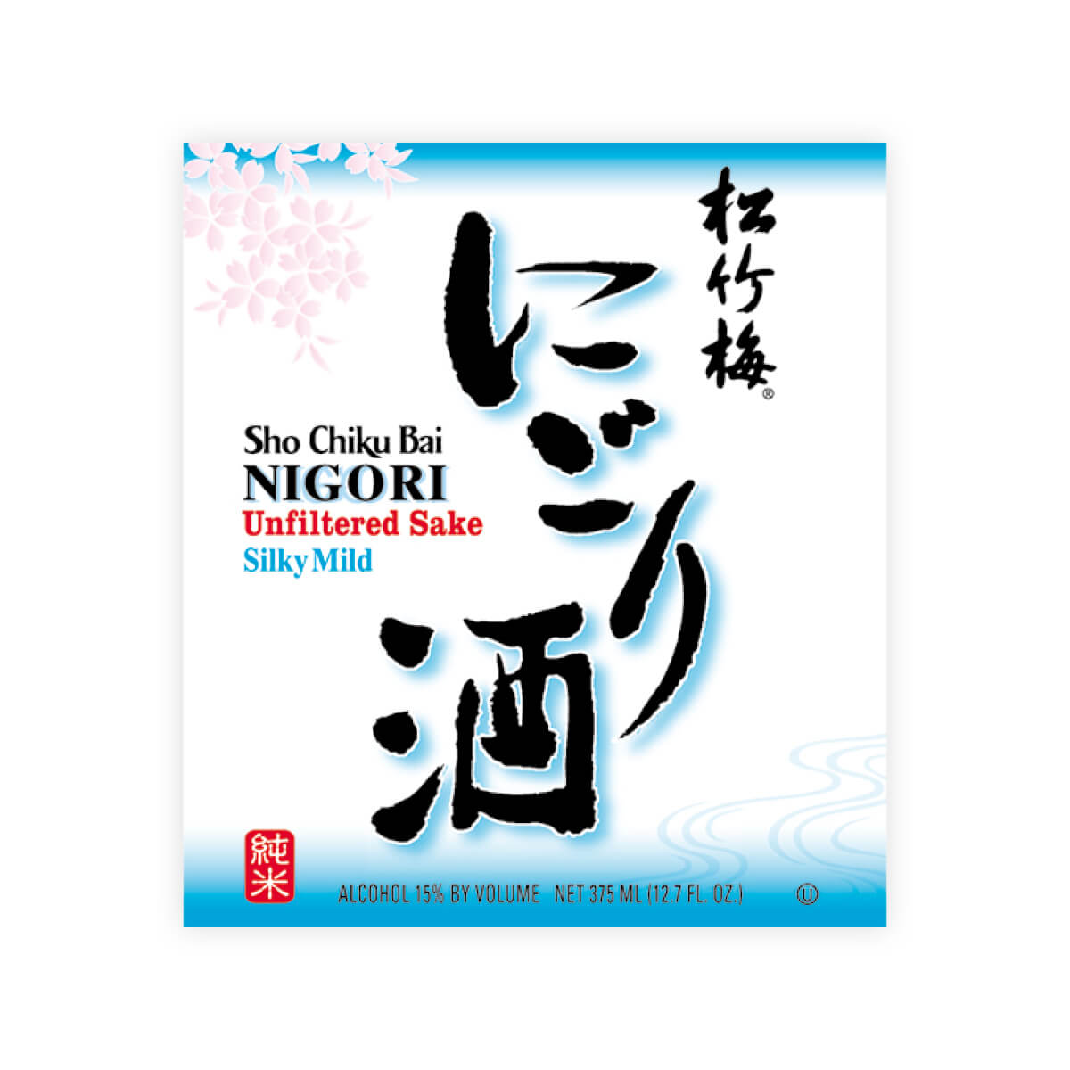 Sho Chiku Bai “Nigori” Silky Mild 375 ml front label