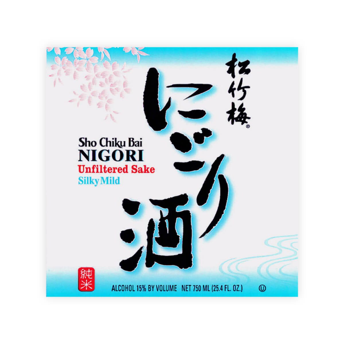 Sho Chiku Bai “Nigori” Silky Mild 750 ml front label