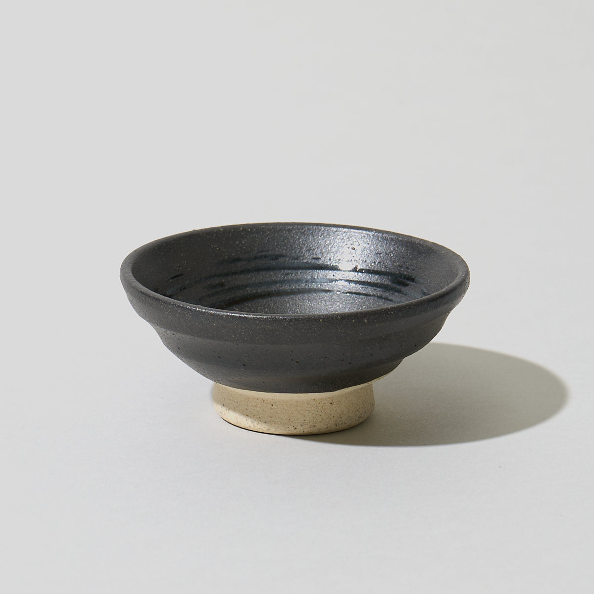 Sorisakazuki Cup With Black Swirl, upward angled view