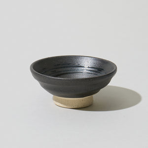 Sorisakazuki Cup With Black Swirl, upward angled view