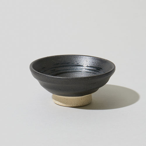 Sorisakazuki Cup With Black Swirl, upward angled view