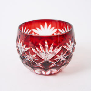 Kimoto Glass “Edo Kiriko Hoshikenbishi” Red