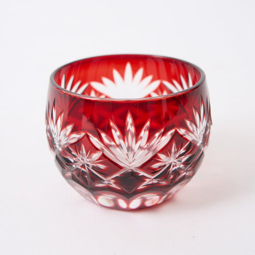 Kimoto Glass “Edo Kiriko Hoshikenbishi” Red