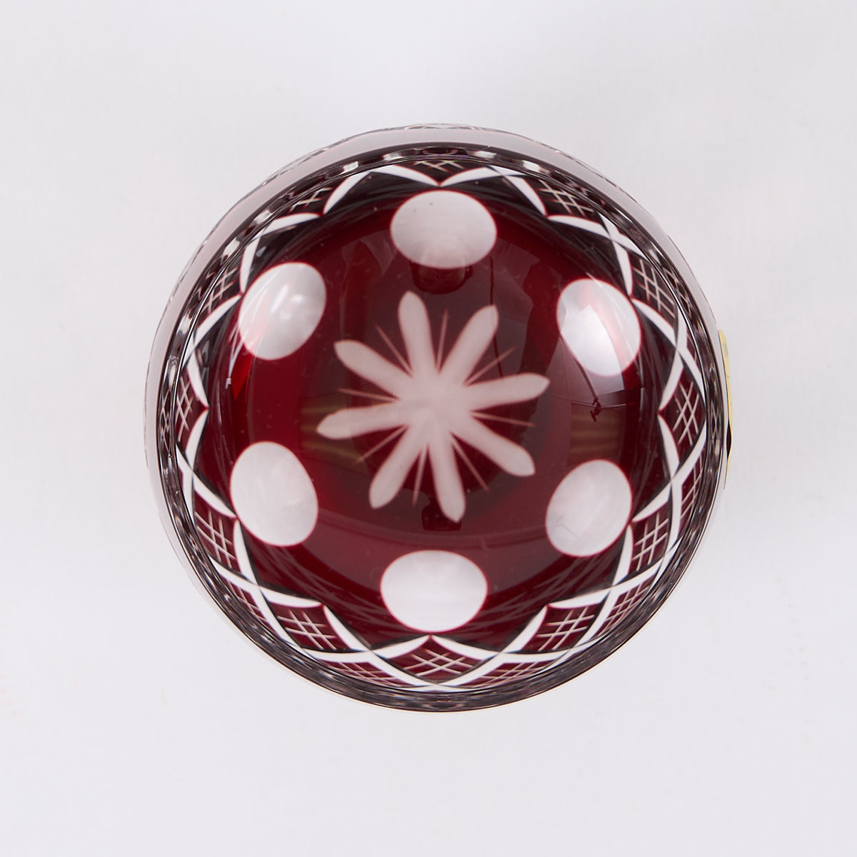 Kimoto Glass “Edo Kiriko Kasaneyarai” Red