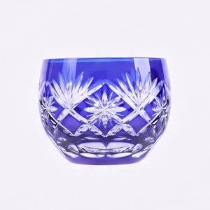 Kimoto Glass “Edo Kiriko Hoshikenbishi” Blue