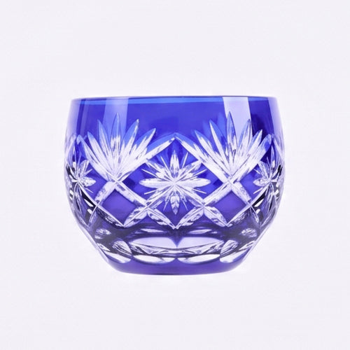 Kimoto Glass “Edo Kiriko Hoshikenbishi” Blue