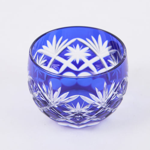 Kimoto Glass “Edo Kiriko Hoshikenbishi” Blue