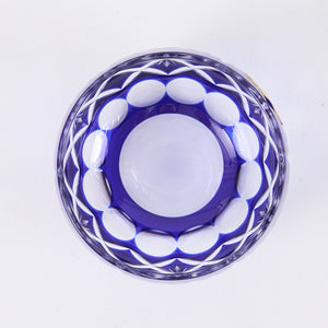 Kimoto Glass “Edo Kiriko Hoshikenbishi” Blue