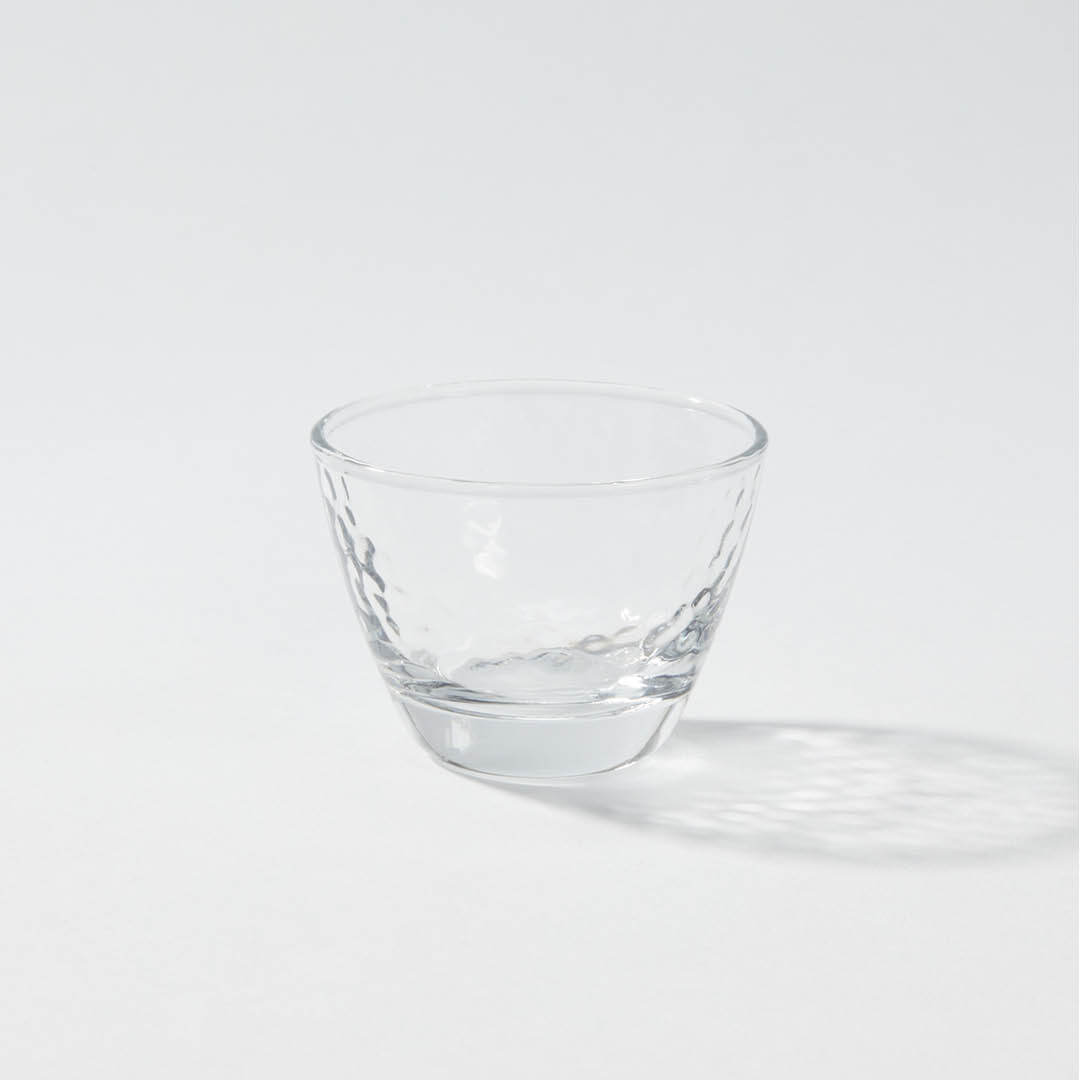 “Aderia” Ginjo Guinomi Glass, upward angled view