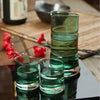 Bamboo Glass Sake Set, on a table Thumbnail