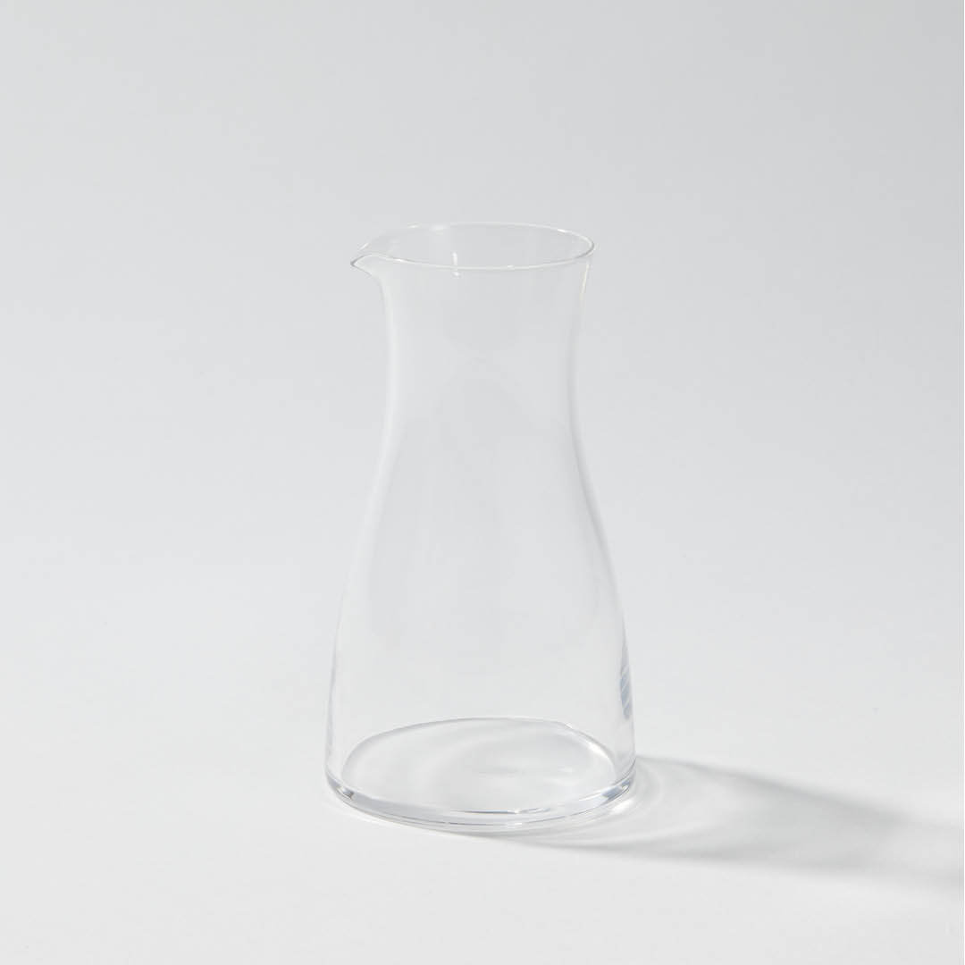 Cold Sake Glass Carafe, upward angled view