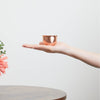 “Hana” Tin Guinomi Cup (With Copper Mirror Finish), on a hand Thumbnail