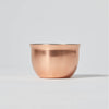 “Hana” Tin Guinomi Cup (With Copper Mirror Finish), side view Thumbnail
