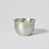 “Hana” Tin Guinomi Cup (With Flower Detail), upward angled view Thumbnail