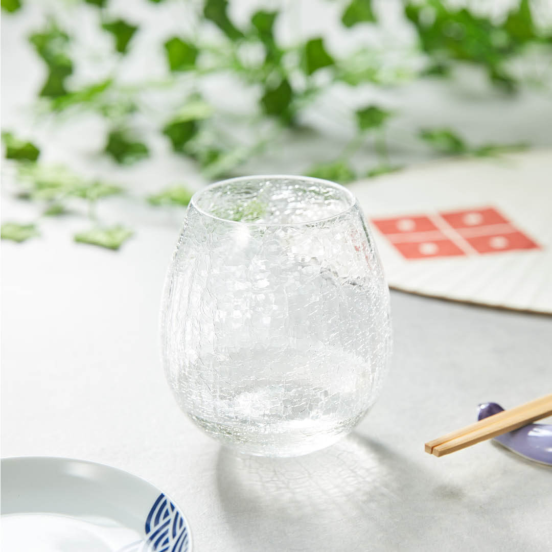 “Karai” Kannyu (Clear), on a table