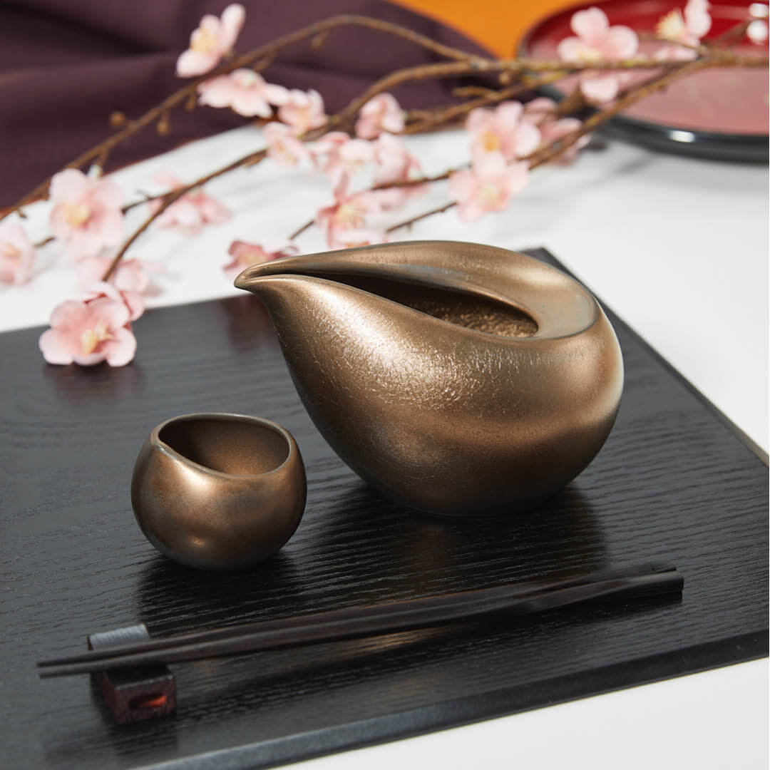 “Kinsai” Guinomi Cup, on a table