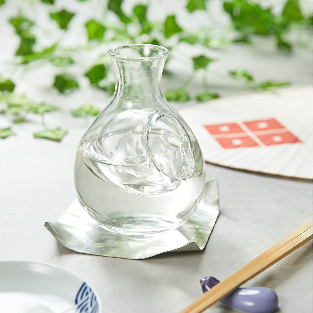 Pocket Glass Carafe, on a table