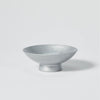 Porcelain Sakazuki Cup With Silver Urushi Lacquer, upward angled view Thumbnail