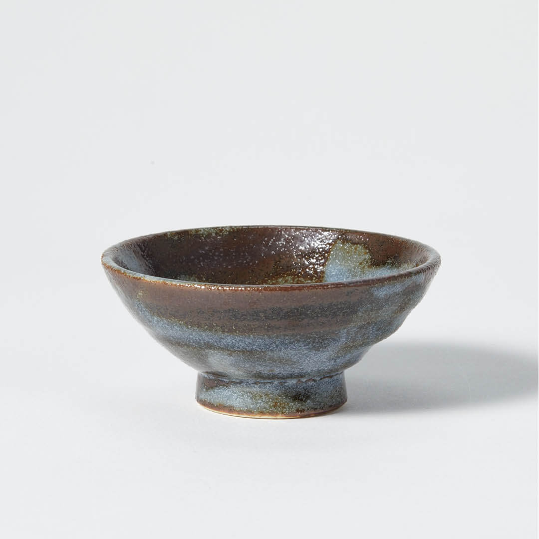 Sorisakazuki Cup With White Swirl, upward angled view
