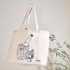 Sake-themed “Team Chill” Tote Bag with original artwork by Hayataro Sakitsu Thumbnail