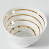 Ultra Thin Cup (Gold and Silver Spiral), upward angled close view Thumbnail