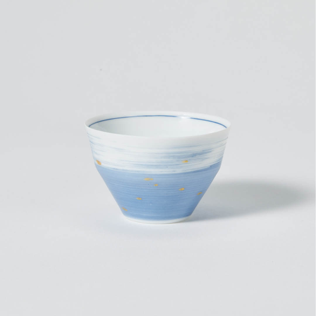 Ultra Thin Cup (Starry Night Pattern), upward angled view