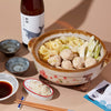 Suigei “Tokubetsu Junmai” with ceramic sakazuki, served with toridango nabe Thumbnail
